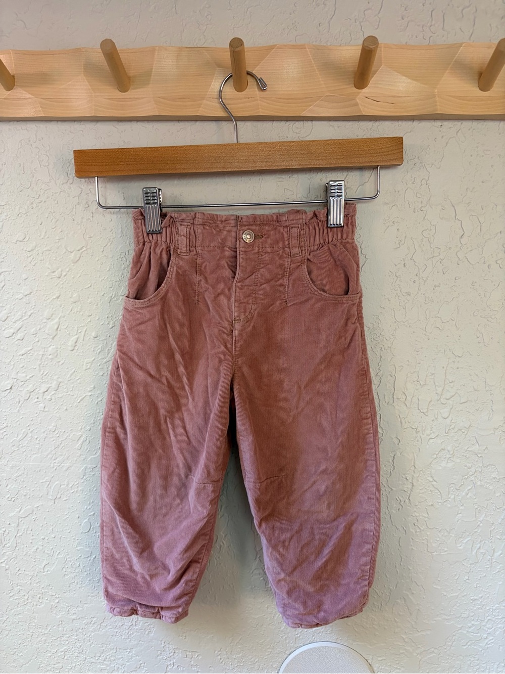Zara Kids Corduroy Pants in Dusty Pink